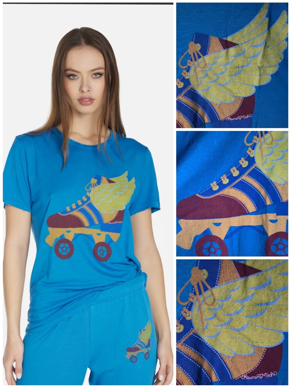 Lauren Moshi Retro Skate Wolf tee
